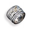 HaAri Spinner Seven Blessings Jewish Wedding Ring Si... | Jewish Rings