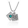 Silver Travelers Prayer Double Pendant by Golan St... | Jewish Pendant