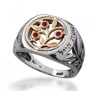 HaAri Eishet Chayil Woman of Valor Ring Gold and Sil... | Jewish Rings