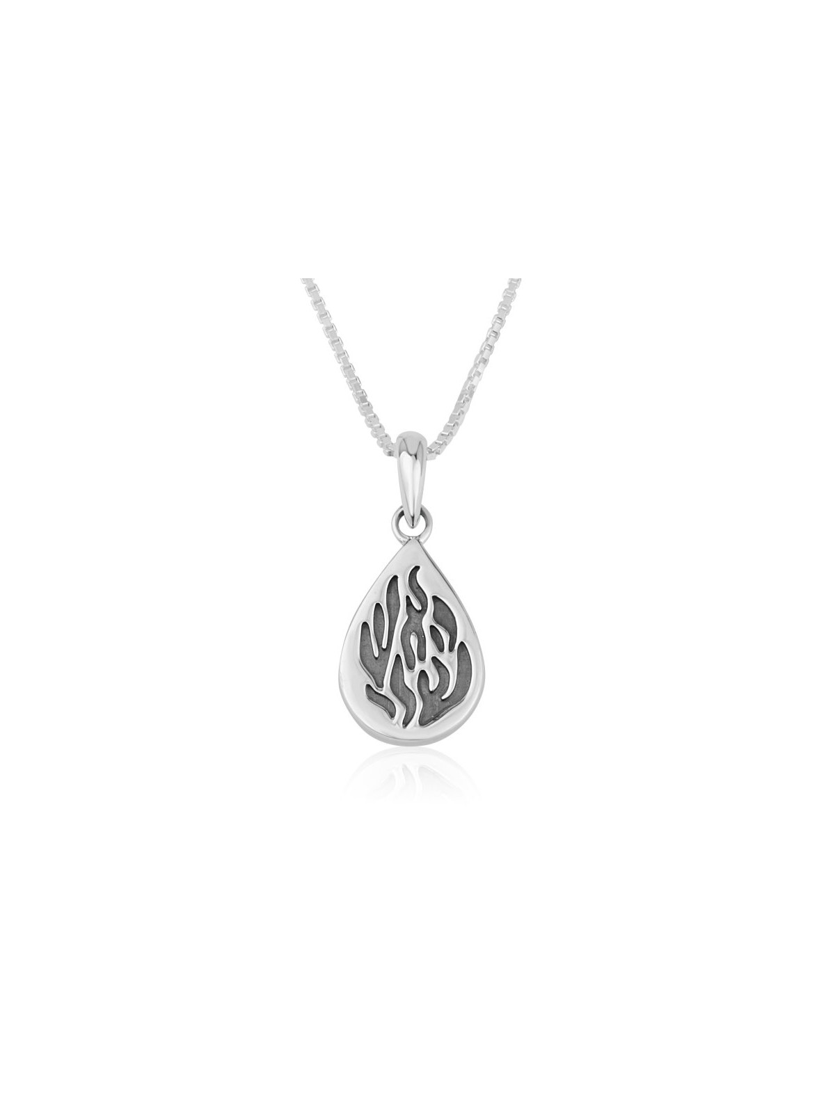 Collier en argent sterling avec pendentif en forme de larme En... | Pendentif juif