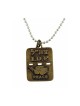 Israeli Army Dog Tag Necklace with Peace Doves Trave... | Israeli Army