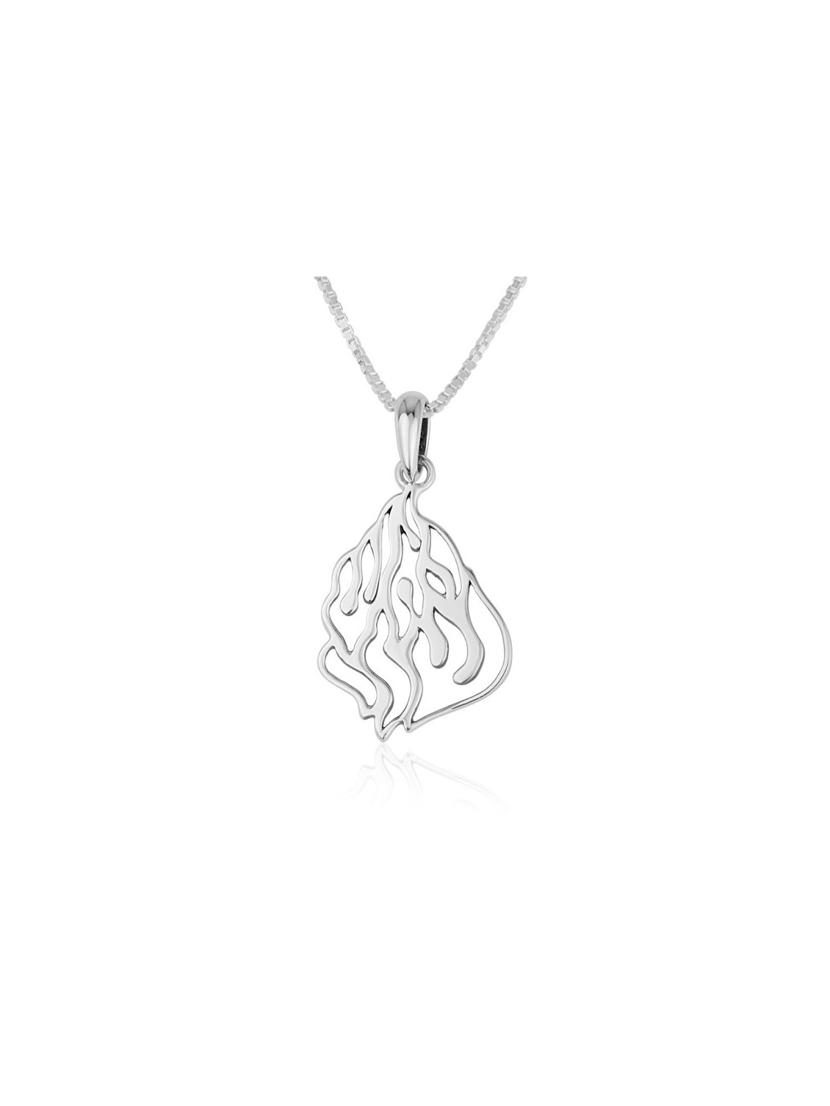 Collier pendentif en argent sterling Gravure abstraite... | Pendentif juif
