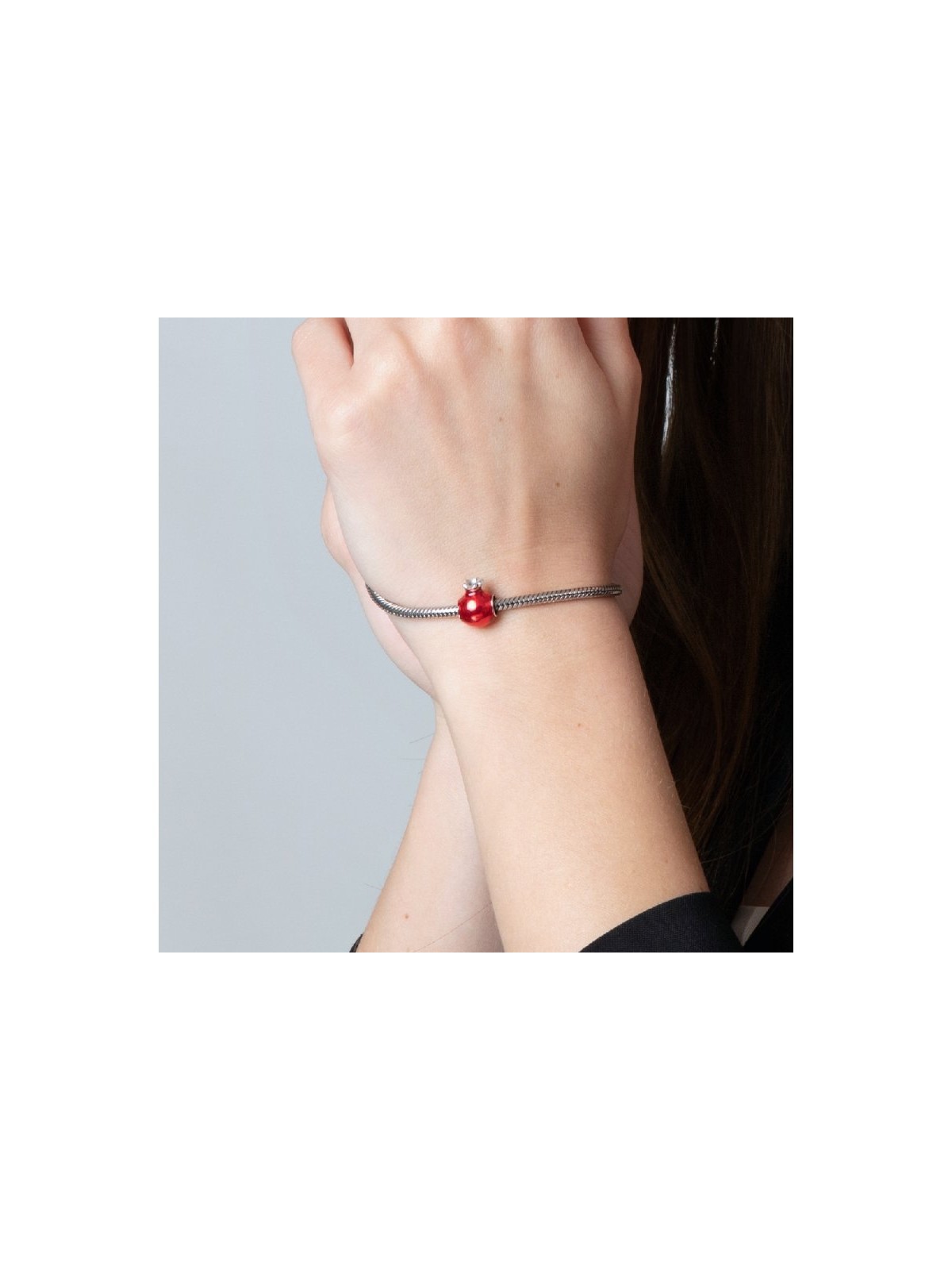 Sterling Silver Pomegranate Bracelet Charm | Judaica Charms