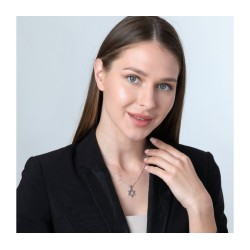 Sterling Silver Pendant Necklace Textured... | Jewish Gift from Israel