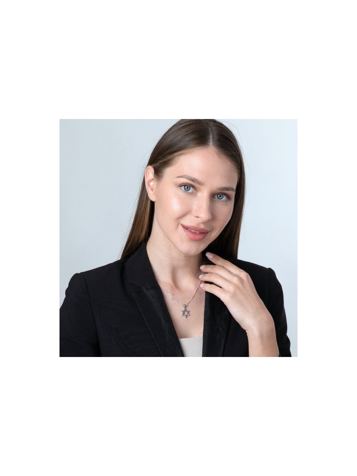 Sterling Silver Pendant Necklace Textured... | Jewish Gift from Israel