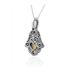 Collier ethnique Kabbale Hamsa par HaAri | Collier Hamsa