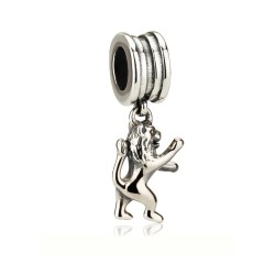 Silver Lion of Judah Bracelet Charm | Judaica Charms