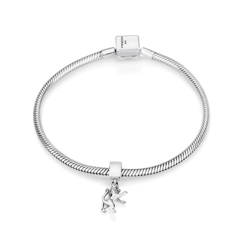 Silver Lion of Judah Bracelet Charm | Judaica Charms
