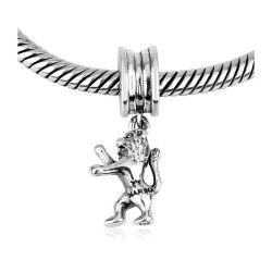 Silver Lion of Judah Bracelet Charm | Judaica Charms