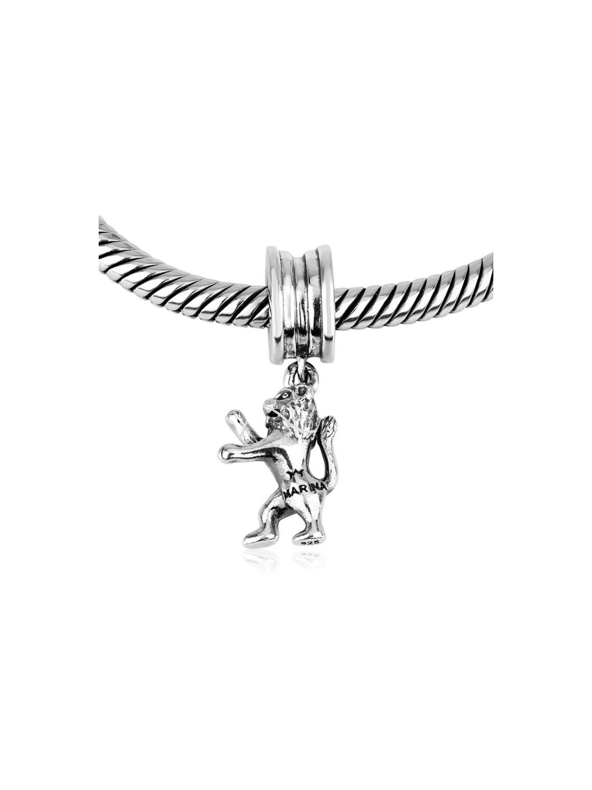 Silver Lion of Judah Bracelet Charm | Judaica Charms