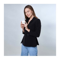 Sterling Silver Smooth Red Pomegranate Charm | Judaica Charms