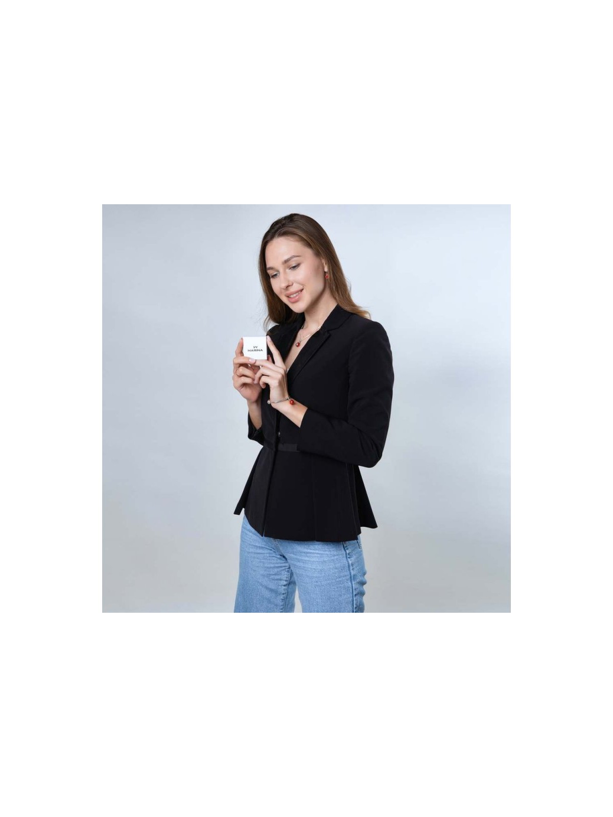 Sterling Silver Smooth Red Pomegranate Charm | Judaica Charms