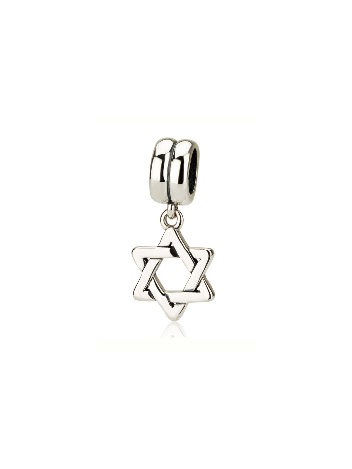 Classic Dangling Silver Star of David Charm | Judaica Charms