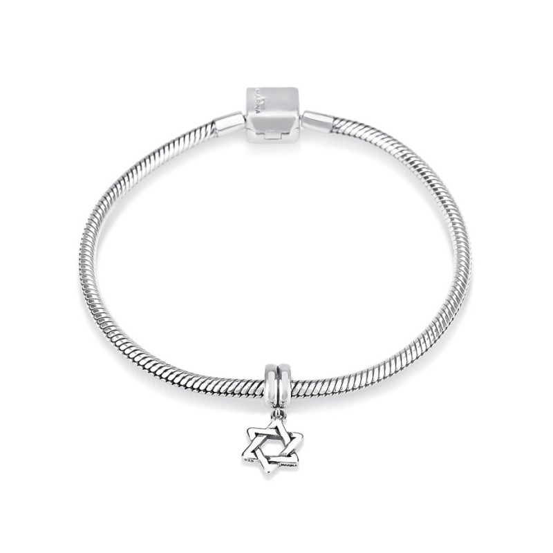 Classic Dangling Silver Star of David Charm | Judaica Charms