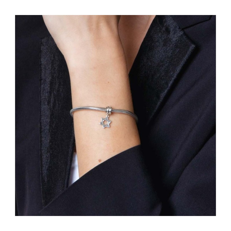 Classic Dangling Silver Star of David Charm | Judaica Charms