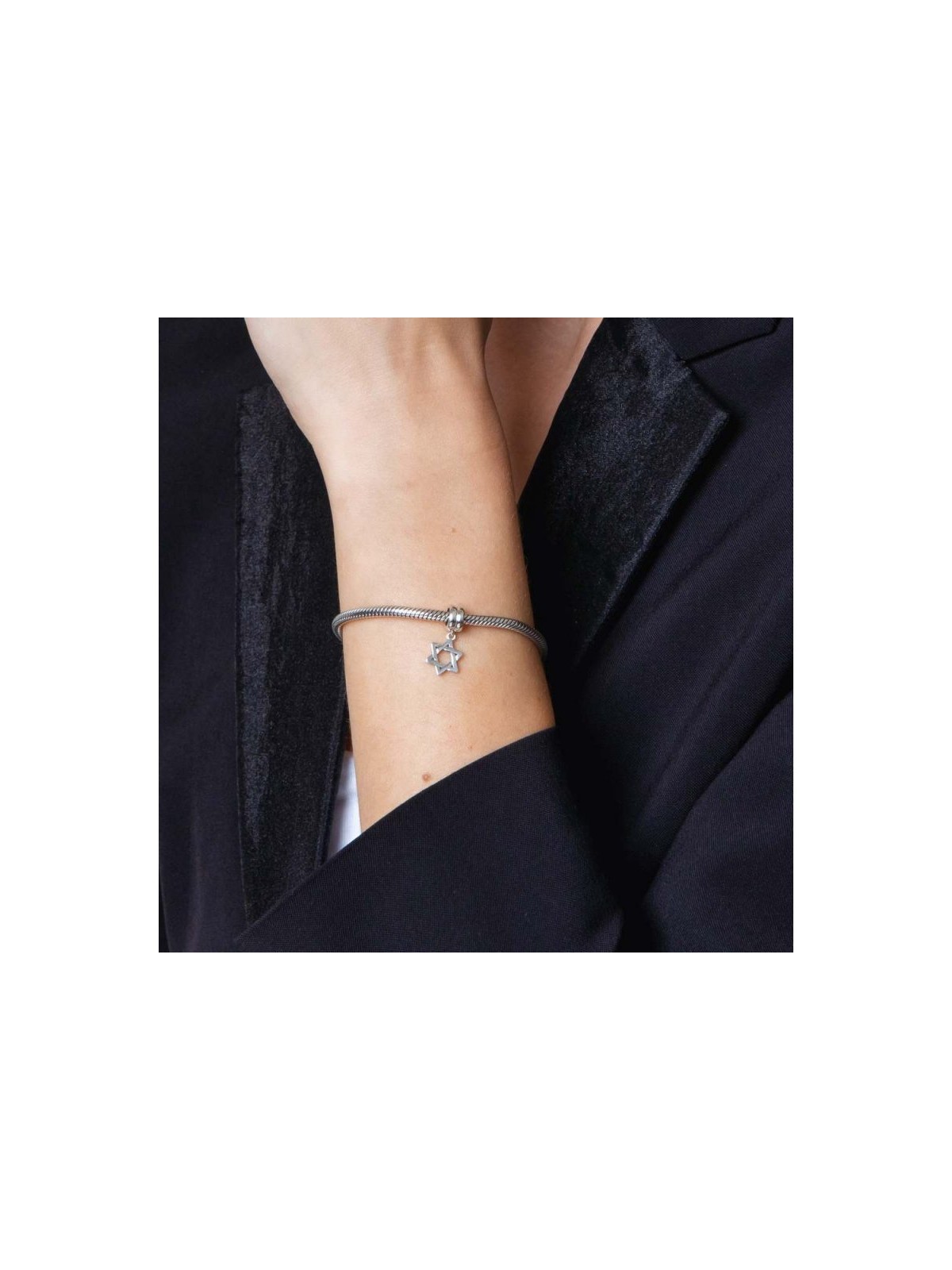 Classic Dangling Silver Star of David Charm | Judaica Charms