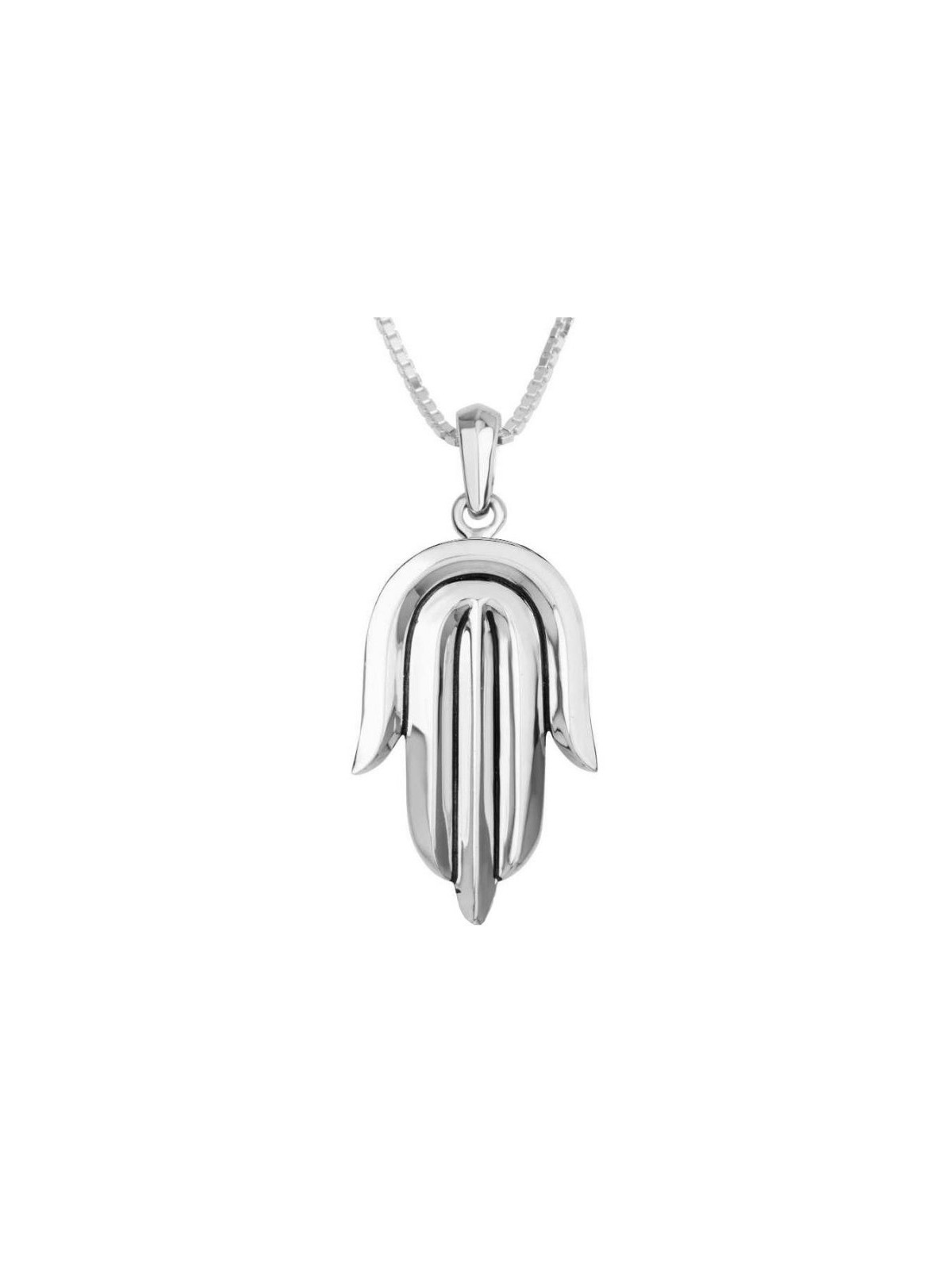 Sterling Silver Pendant Necklace Contemporary Styl... | Hamsa Necklace