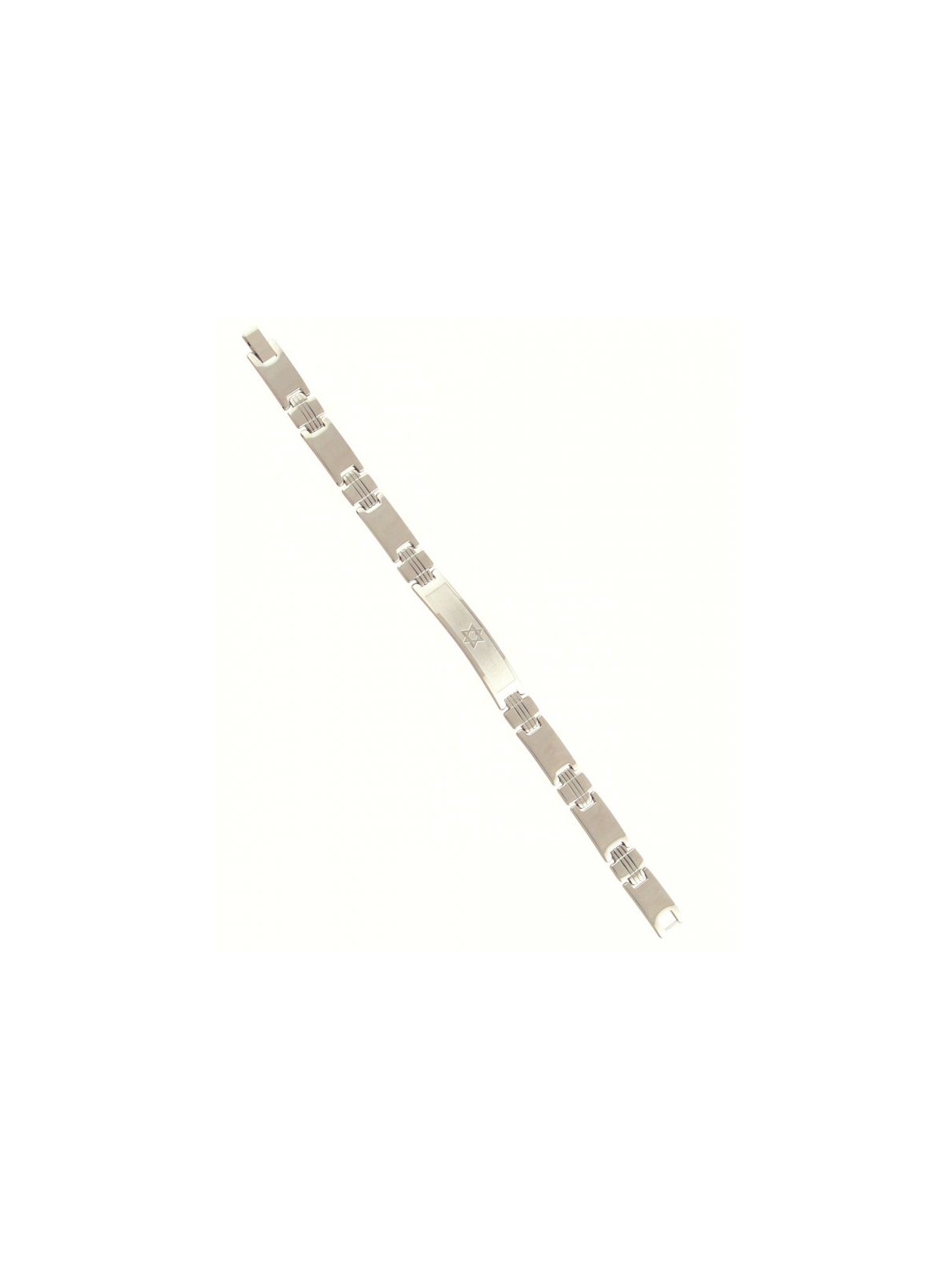 Stainless Steel Mans Bracelet Double Link B... | Mens Jewish Bracelets