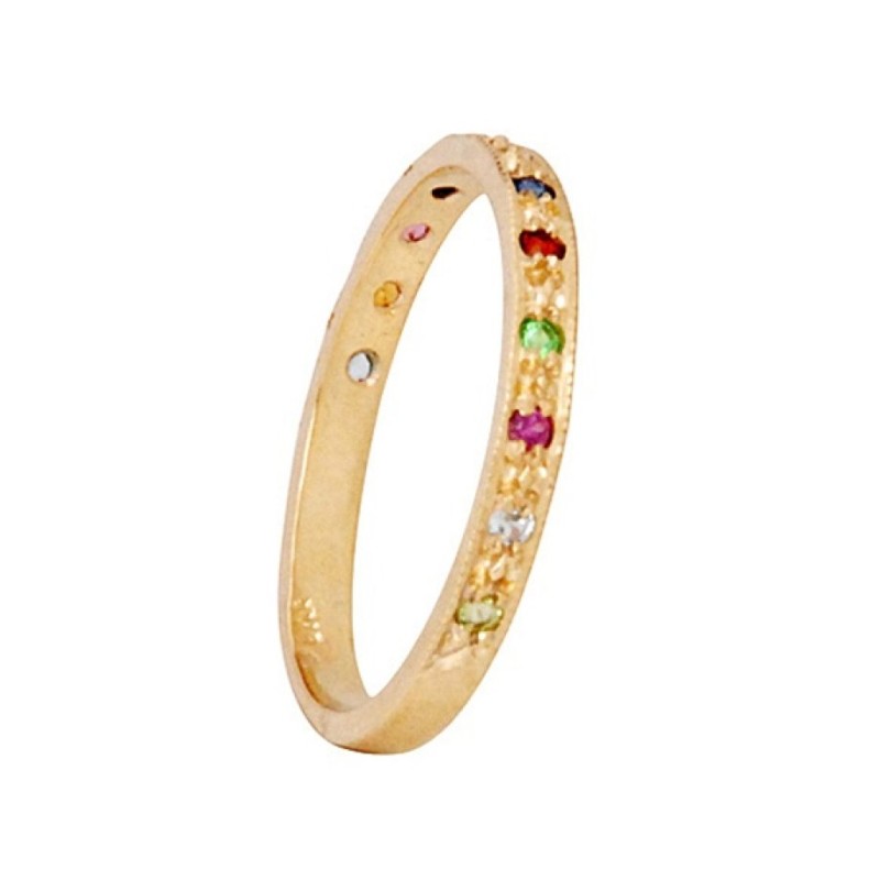 HaAri 9K Gold Jewish Ring with Twelve Choshen Inspir... | Jewish Rings