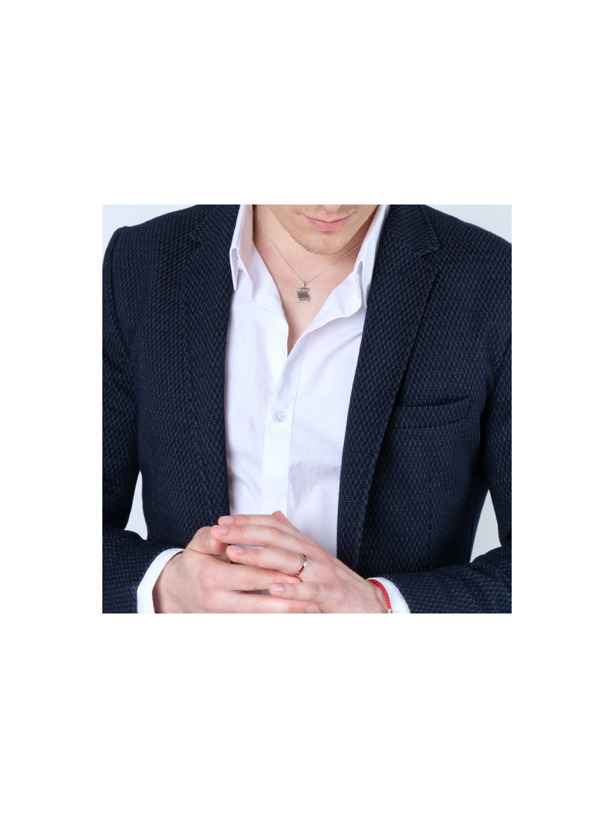 Bague en argent sterling Shema Yisrael sur ban en émail rouge... | Anneaux juifs