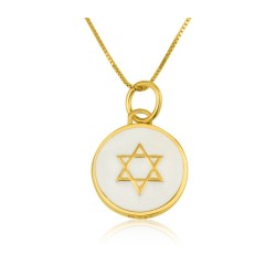 Sterling Silver Gold Plated Pendant Necklace %96 G... | Jewish Pendant