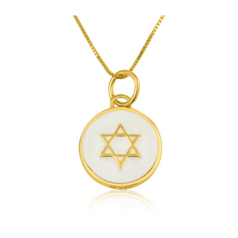 Sterling Silver Gold Plated Pendant Necklace %96 G... | Jewish Pendant
