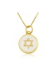 Sterling Silver Gold Plated Pendant Necklace %96 G... | Jewish Pendant