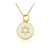 Sterling Silver Gold Plated Pendant Necklace %96 G... | Jewish Pendant