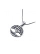 Decorative Tree of Life Sterling Silver Pendant Ne... | Jewish Pendant