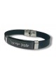 Bracelet en silicone noir avec plaque centrale... | Bracelets - jusqu'à 10 $