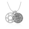 Silver Shema Yisrael Star of David Pendan... | Jewish Gift from Israel