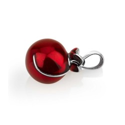 Sterling Silver Pomegranate Pendant Necklace with ... | Jewish Pendant