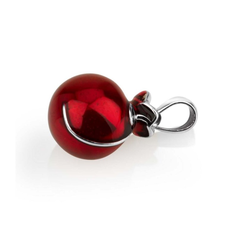 Collier pendentif grenade en argent sterling avec... | Pendentif juif