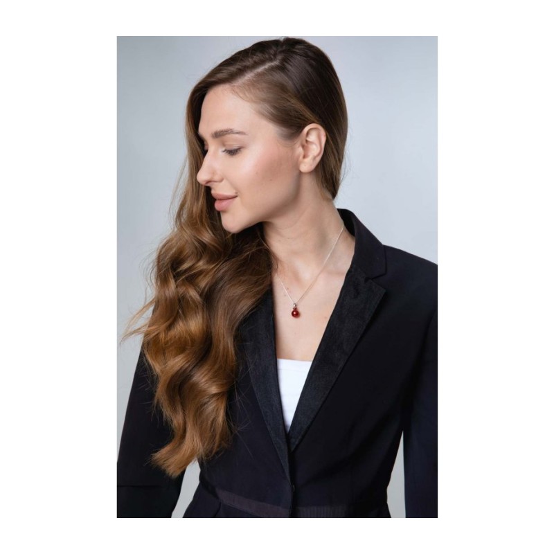 Sterling Silver Pomegranate Pendant Necklace with ... | Jewish Pendant