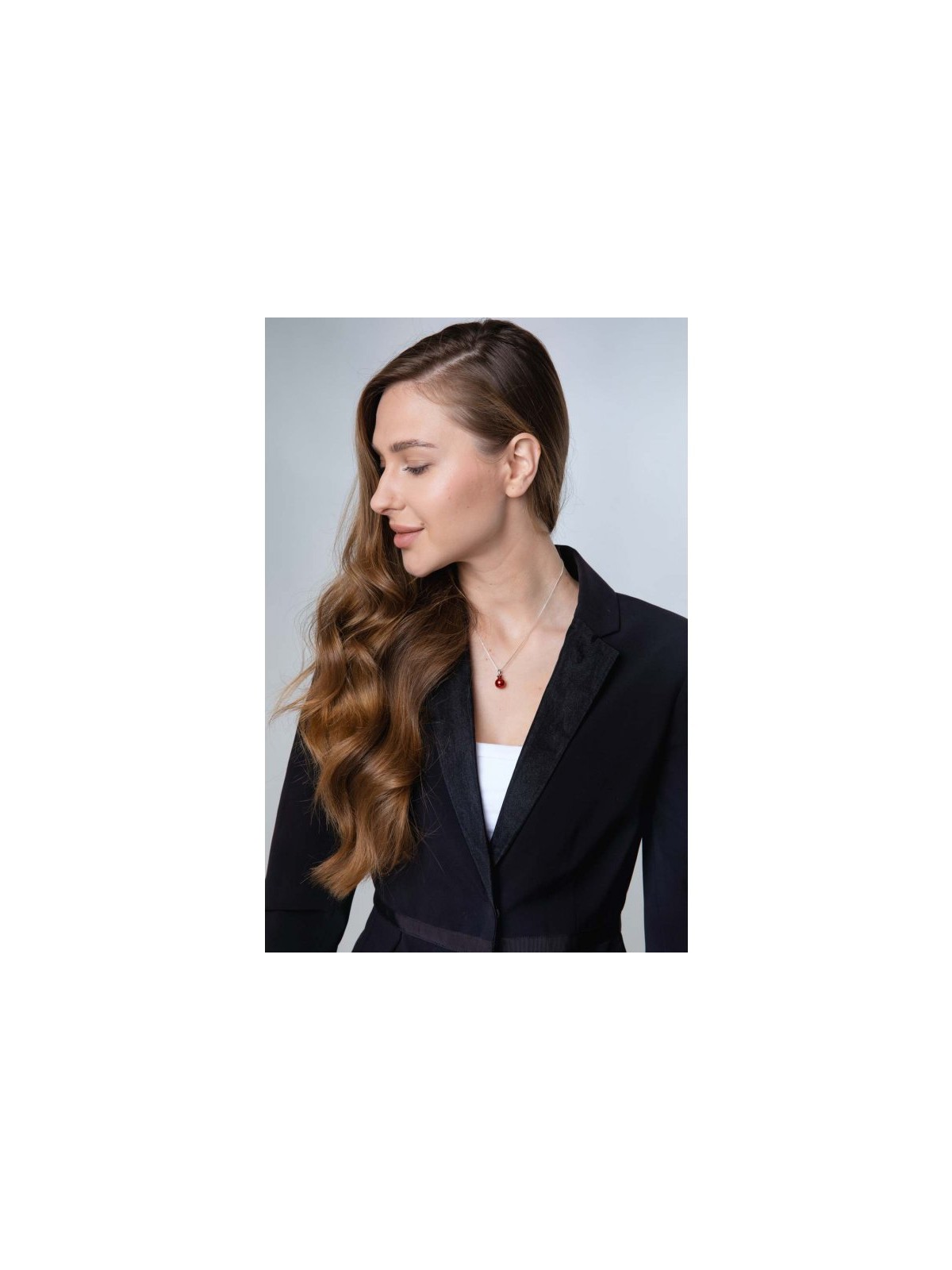 Collier pendentif grenade en argent sterling avec... | Pendentif juif