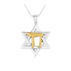 Sterling Silver Pendant Necklace Star o... | Chai Necklaces & Pendants