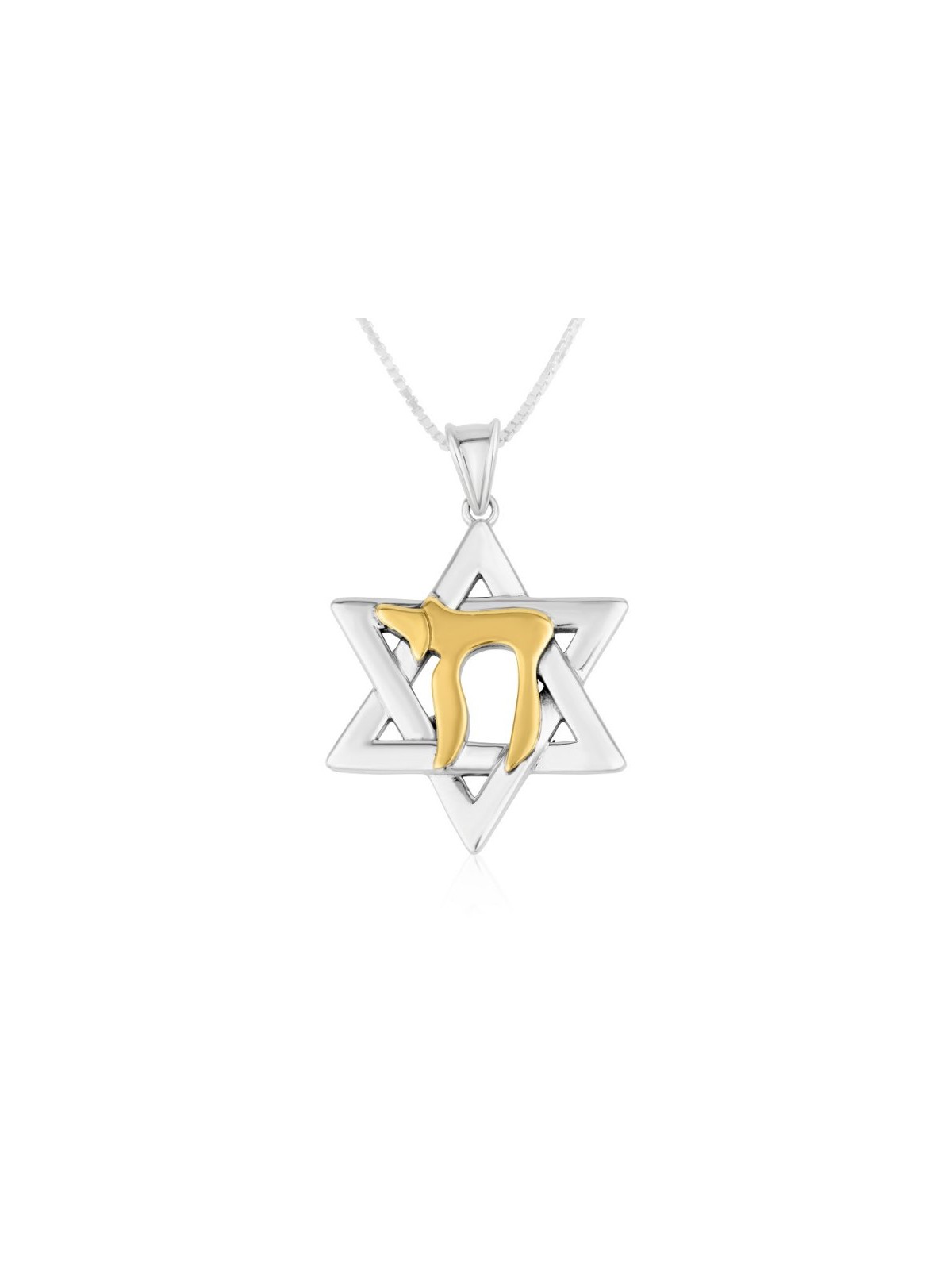 Sterling Silver Pendant Necklace Star o... | Chai Necklaces & Pendants