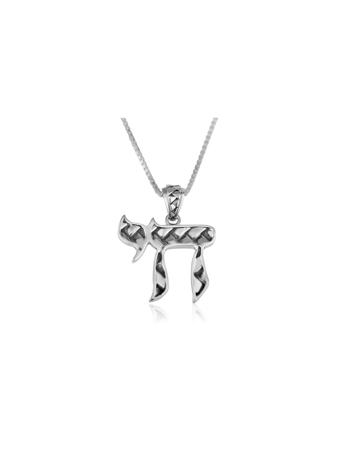 Sterling Silver Pendant Necklace Decora... | Chai Necklaces & Pendants