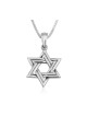 Sterling Silver Pendant Necklace Double S... | Jewish Gift from Israel
