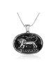 Sterling Silver Pendant Necklace Lion of Judah on ... | Jewish Pendant