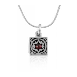 Silver Travelers Prayer Star of David Pendant by G... | Jewish Pendant
