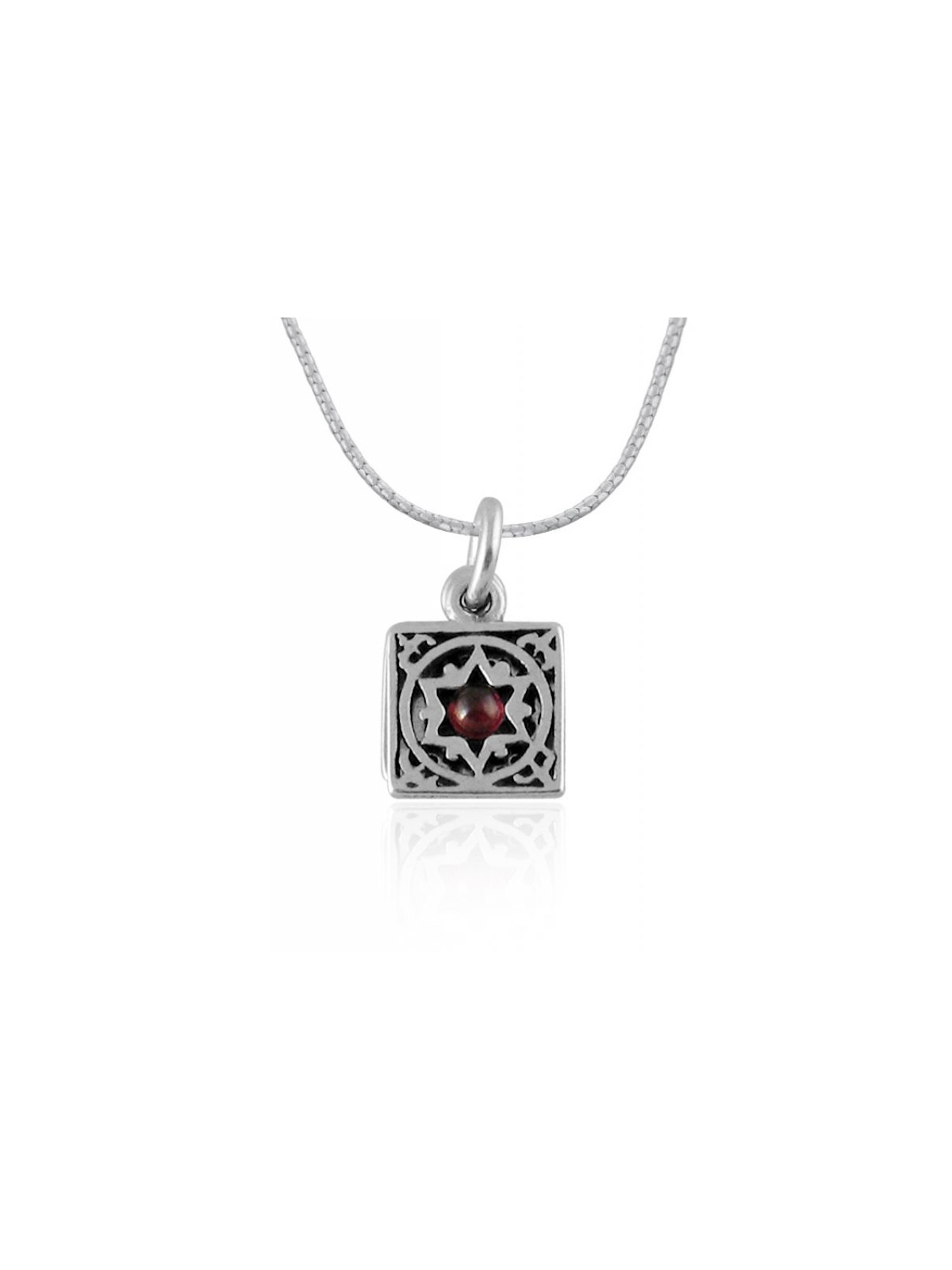 Silver Travelers Prayer Star of David Pendant by G... | Jewish Pendant