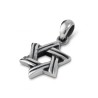 Star of David with Cut Line Design 925 Sterling Silver P... | AJDesign