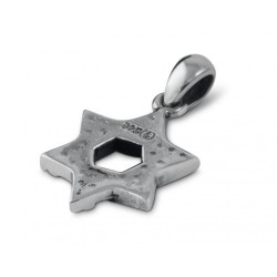 Star of David with Cut Line Design 925 Sterling Silver P... | AJDesign