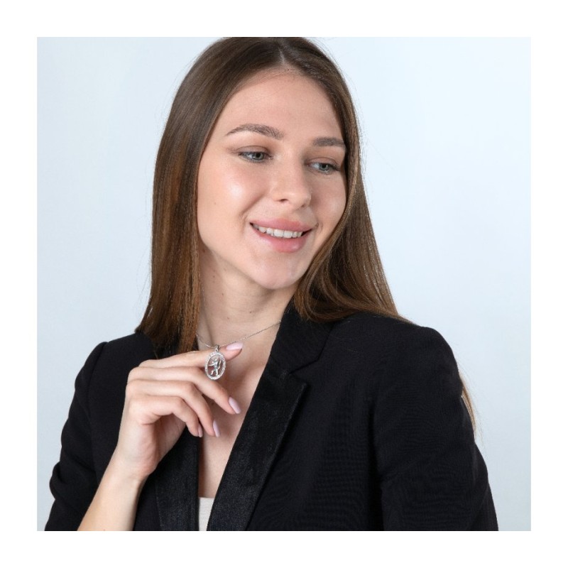 Collier pendentif en argent sterling Lion de Juda en... | Pendentif juif