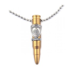 Collier Bronze Pendentif Balle de Fusil M 16 et Israël... | Armée israélienne