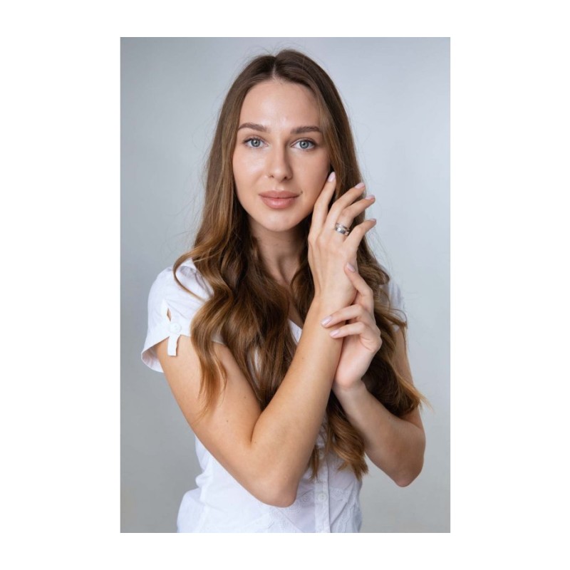 טבעת כסף סטרלינג עם ברכת כהנס אהרון %9... | טבעות יהודיות