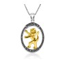 Sterling Silver Pendant Gold Plated Lion Of Judah ... | Jewish Pendant
