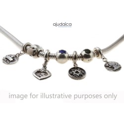 Sterling Silver Chai Bracelet Charm | Judaica Charms