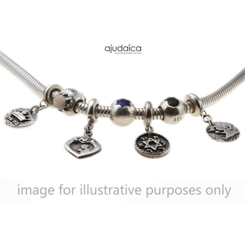 Sterling Silver Chai Bracelet Charm | Judaica Charms